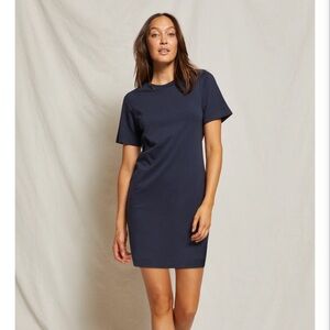 Navy Blue Tiegan T-Shirt Dress